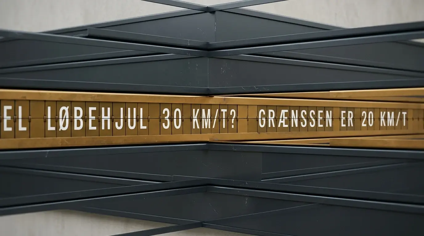 El løbehjul 30 km/t? Grænsen er 20 km/t